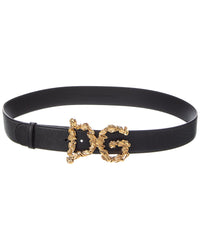 Dolce & Gabbana Dolce & Gabbana Dg Logo Leather Belt