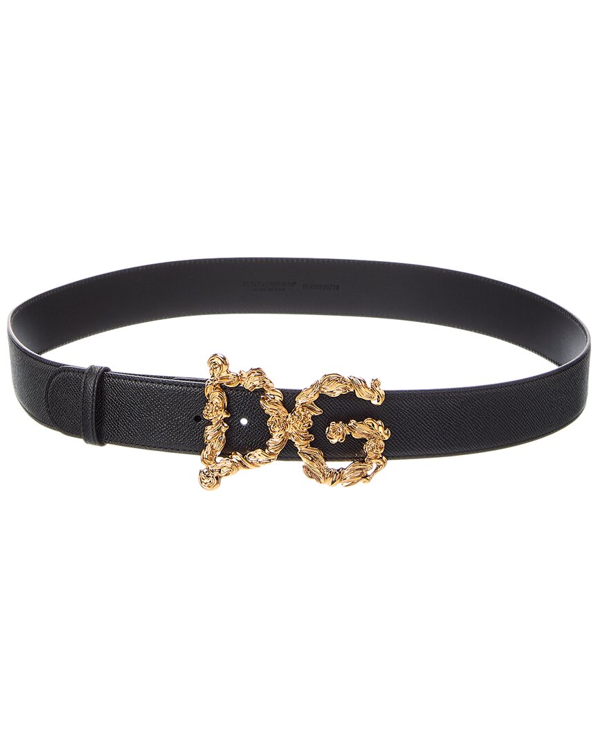 Dolce & Gabbana Dolce & Gabbana Dg Logo Leather Belt