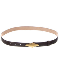 Jimmy Choo Jimmy Choo Diamond Clasp Leather Belt