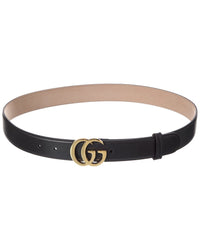 Gucci Gucci Gg Marmont Leather Belt