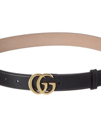 Gucci Gucci Gg Marmont Leather Belt
