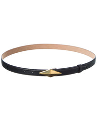 Jimmy Choo Jimmy Choo Diamond Clasp Leather Belt