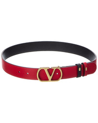 Valentino Vlogo Signature 30 Reversible Leather Belt