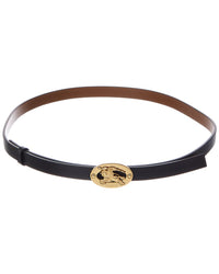 Burberry Burberry Thin Reversible Leather Belt