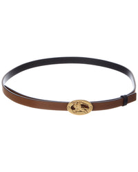 Burberry Burberry Thin Reversible Leather Belt