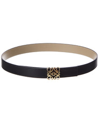 Loewe Loewe Anagram Bombe Reversible Leather Belt