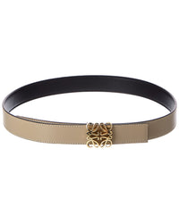 Loewe Loewe Anagram Bombe Reversible Leather Belt