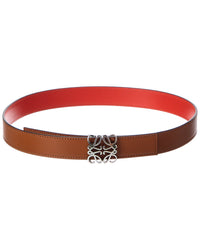 Loewe Loewe Anagram Bombe Reversible Leather Belt