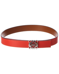 Loewe Loewe Anagram Bombe Reversible Leather Belt