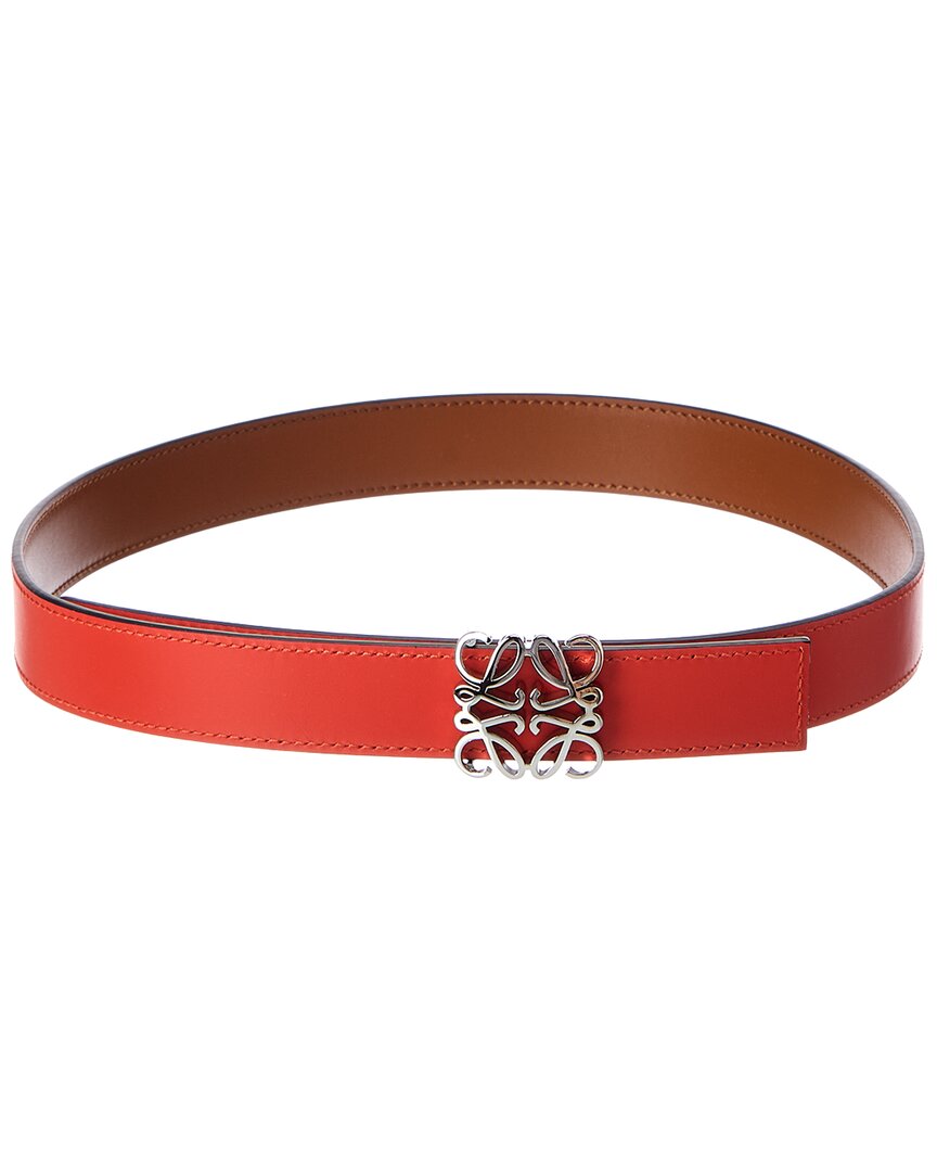 Loewe Loewe Anagram Bombe Reversible Leather Belt