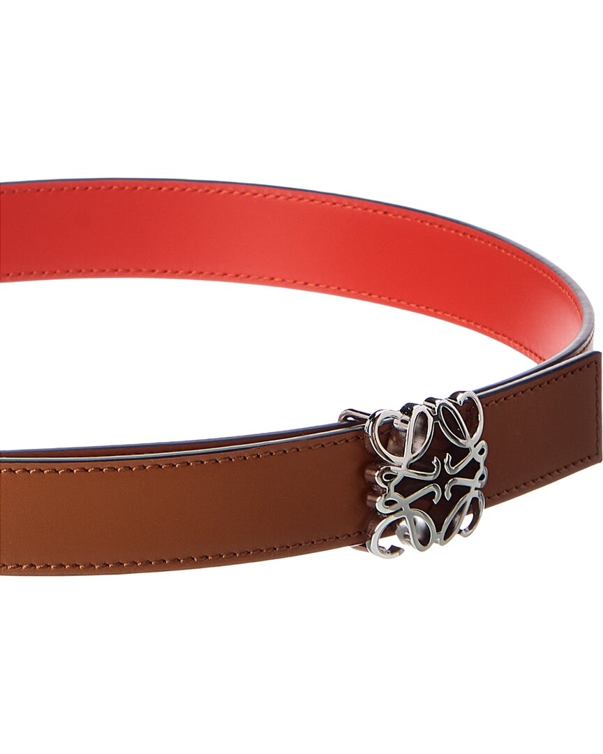 Loewe Loewe Anagram Bombe Reversible Leather Belt