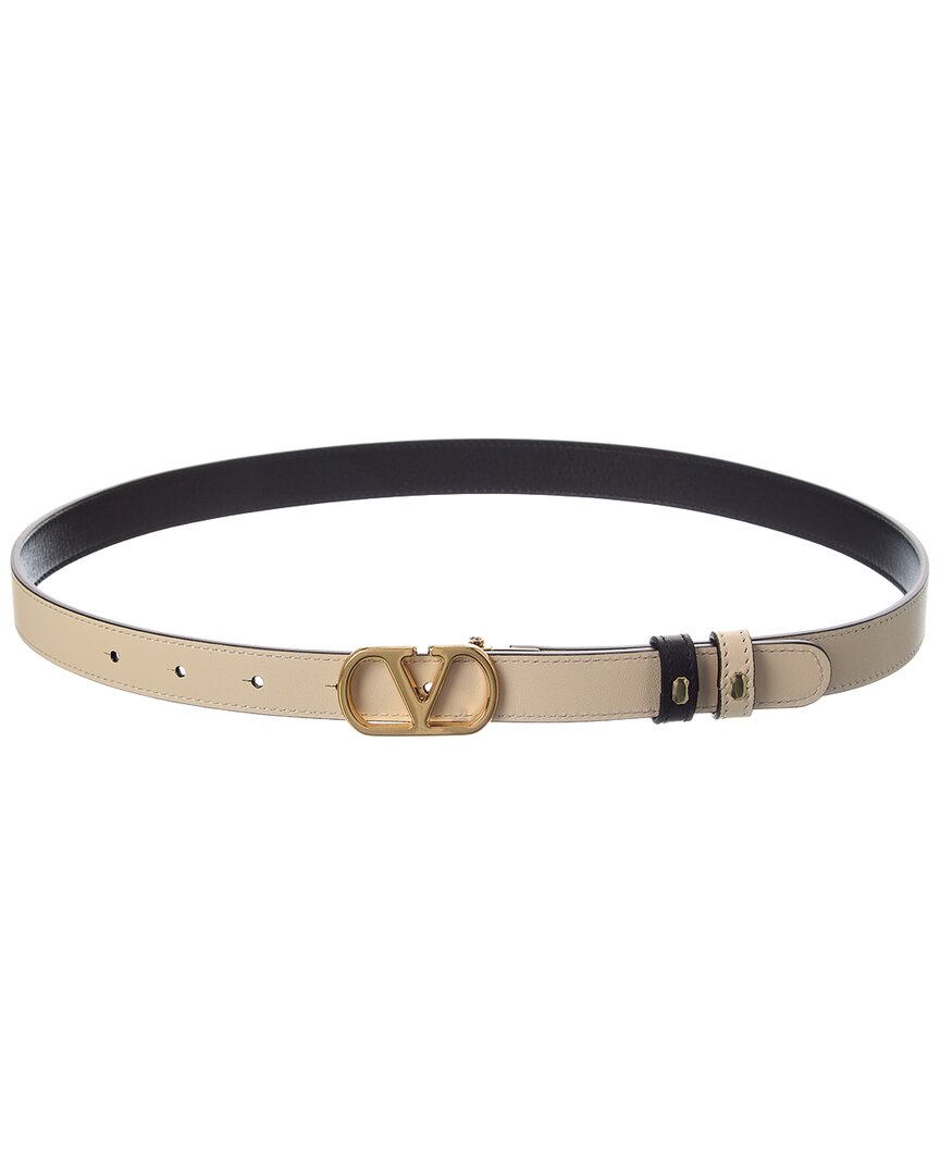 Valentino Vlogo Signature 20 Reversible Leather Belt