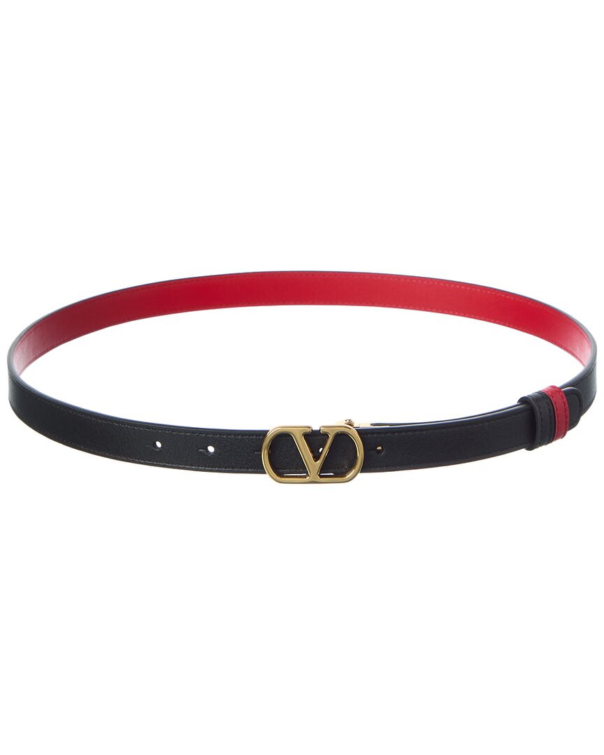 Valentino Valentino Vlogo Signature 20 Reversible Leather Belt