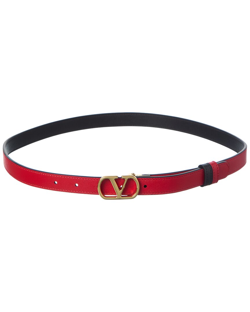 Valentino Valentino Vlogo Signature 20 Reversible Leather Belt