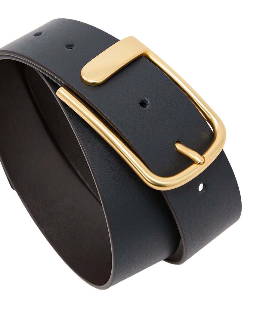 Reiss Reiss Leather Half-Keeper Belt