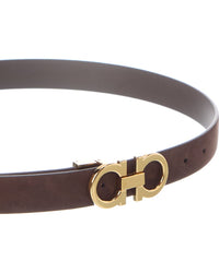 Ferragamo Ferragamo Gancini Adjustable Leather Belt