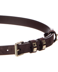 Valentino Valentino Rockstud Suede Belt