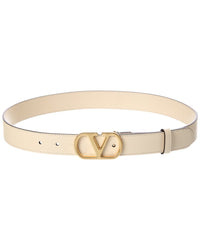 Valentino Valentino Vlogo Leather Belt