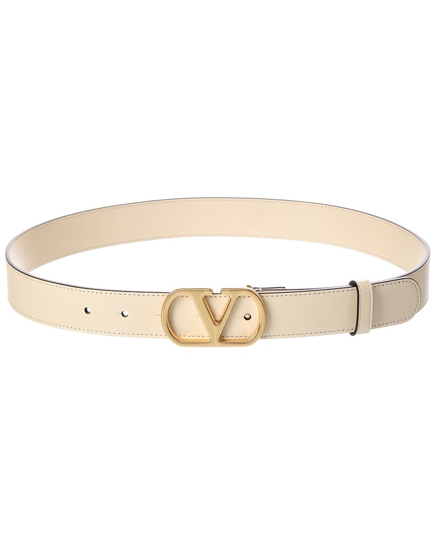 Valentino Valentino Vlogo Leather Belt