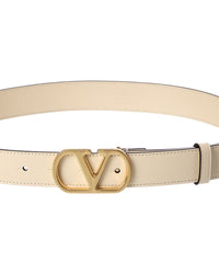 Valentino Valentino Vlogo Leather Belt