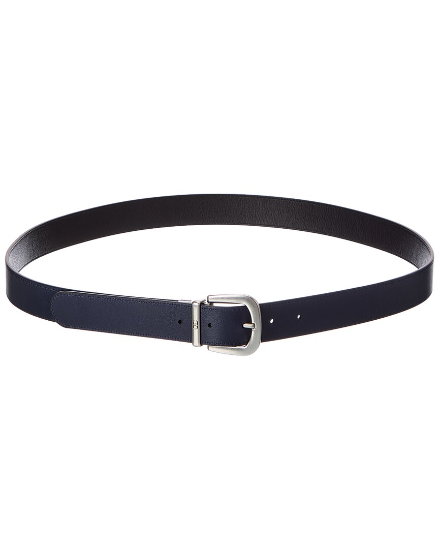Valentino Valentino Vlogo Reversible Leather Belt