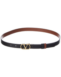 Valentino Valentino Vlogo Signature 20 Reversible Leather Belt