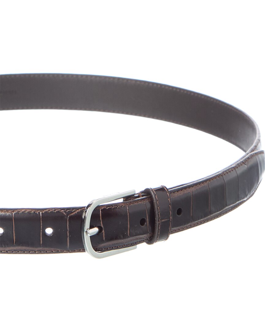 TOTEME Toteme Croc-Embossed Leather Belt