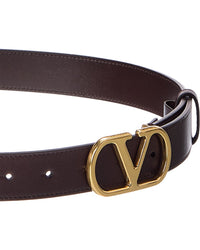 Valentino Valentino Vlogo Leather Belt