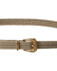 Brunello Cucinelli Brunello Cucinelli Woven & Leather Belt
