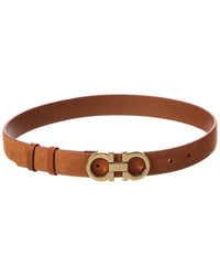 Ferragamo Ferragamo Gancini Adjustable Leather Belt