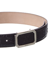 Gucci Gucci Gg Leather Belt