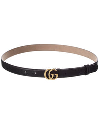 Gucci Gg Marmont Thin Leather Belt