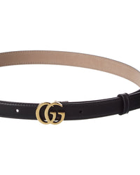 Gucci Gg Marmont Thin Leather Belt