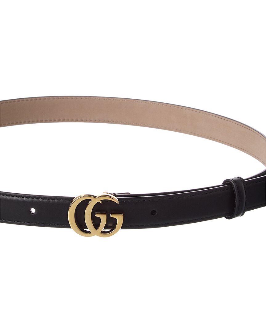 Gucci Gg Marmont Thin Leather Belt