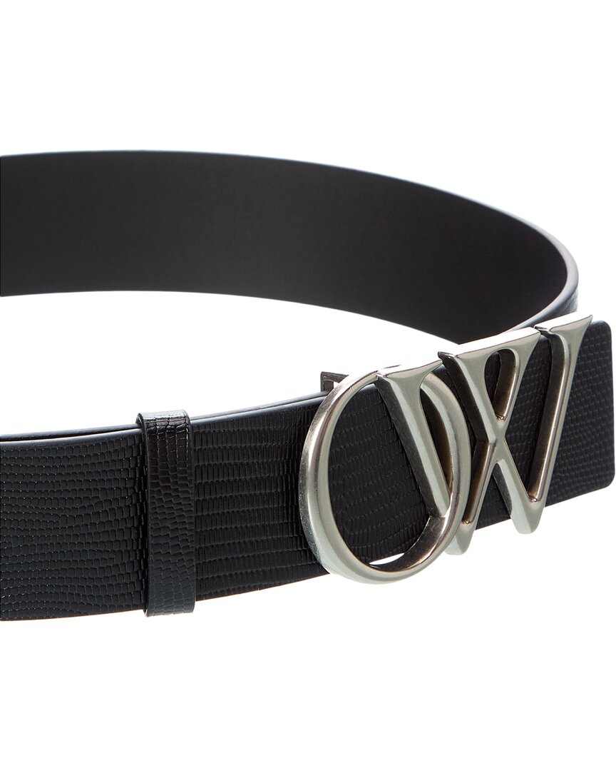 Off-White™ Off-White™ Reptile-Embossed Leather Belt