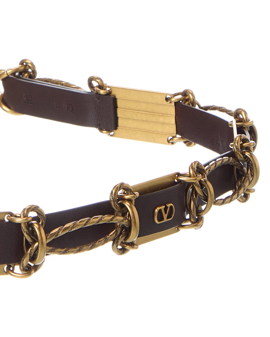 Valentino Vlogo Signature Leather Belt