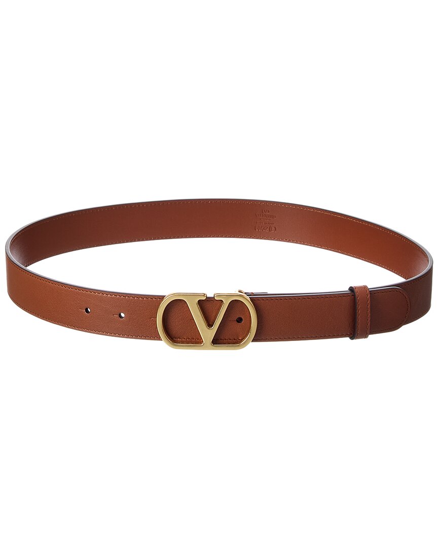 Valentino Valentino Vlogo Signature Mini Leather Belt