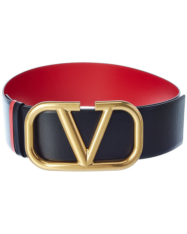 Valentino Vlogo 70Mm Reversible Leather Belt