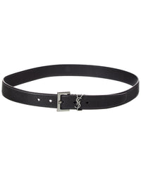 Saint Laurent Saint Laurent Cassandre Leather Belt