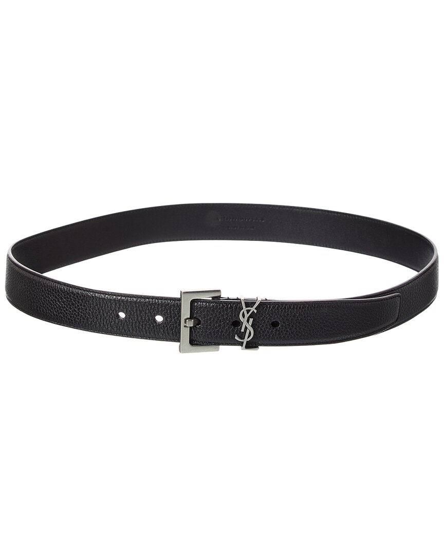 Saint Laurent Saint Laurent Cassandre Leather Belt