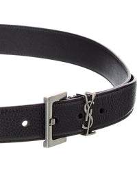 Saint Laurent Saint Laurent Cassandre Leather Belt