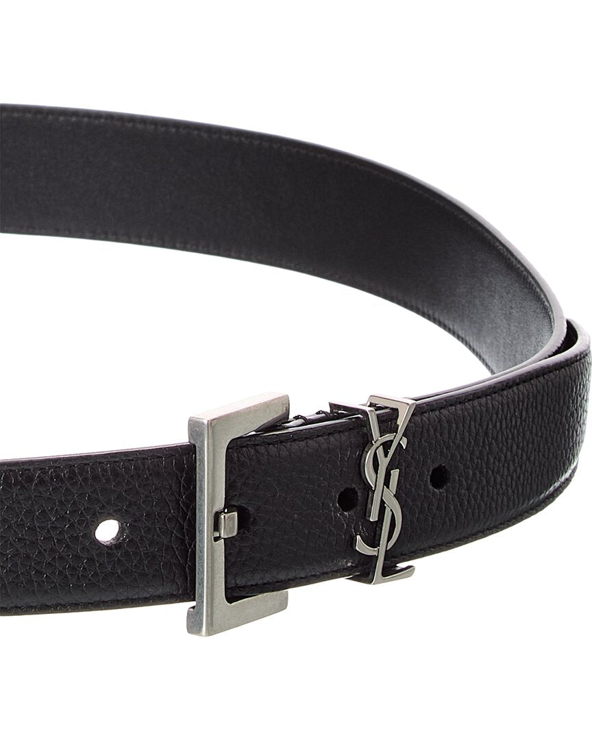 Saint Laurent Saint Laurent Cassandre Leather Belt