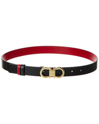 Ferragamo Ferragamo Gancini Reversible & Adjustable Leather Belt