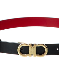 Ferragamo Ferragamo Gancini Reversible & Adjustable Leather Belt