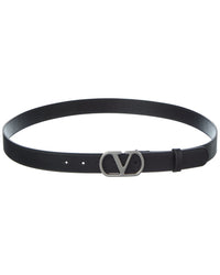 Valentino Vlogo Signature Leather Belt