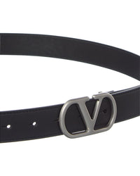 Valentino Vlogo Signature Leather Belt