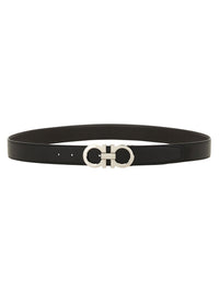 Ferragamo Men Cintura "Gancini" In Pelle