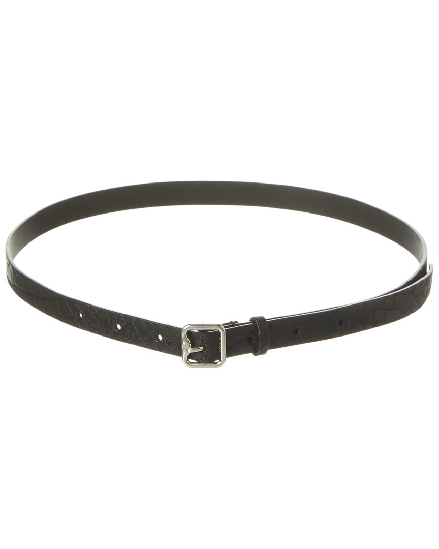 Burberry B Logo Leather Belt Regular 8 (M) Black