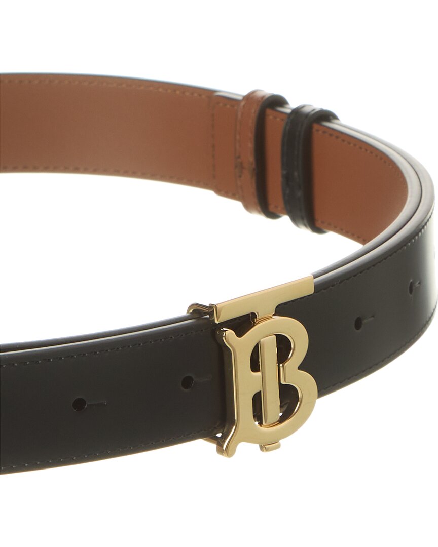 Burberry Logo Reversible Leather Belt