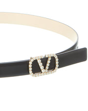 Valentino Vlogo Signature Reversible Leather Belt